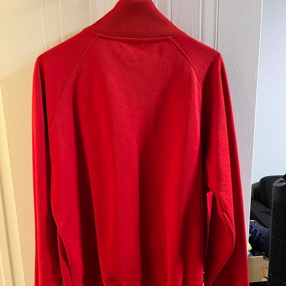 Red Fred Perry Track Jacket Size: Large - Picture 2 of 2
